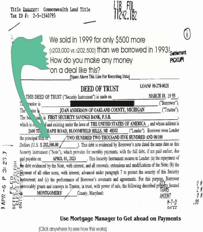 Shows how much  we borrowed in 1993